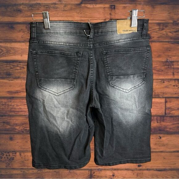 5 for $25🔥True Indigo Grey Acid Wash Bermuda Shorts Boys Size 14 - Picture 2 of 5